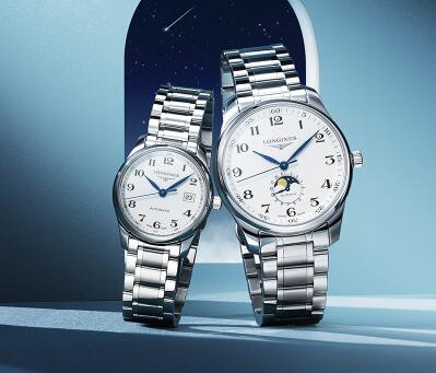 The blue hands ensure the good readability of Longines.